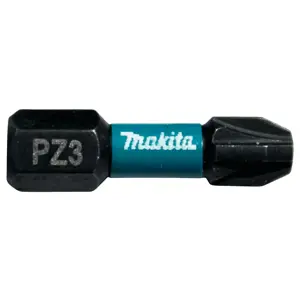 Bits PZ3 25 mm 1/4" Impact Black