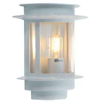 Utelampe Malmø hvit