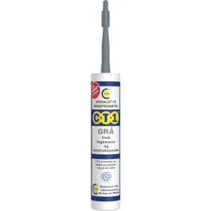 Fugemasse & lim Tribrid grå 290 ml