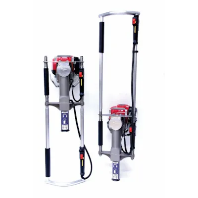 Håndtaksforlenger til bensindrevet stolpebanker