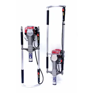 Håndtaksforlenger til bensindrevet stolpebanker