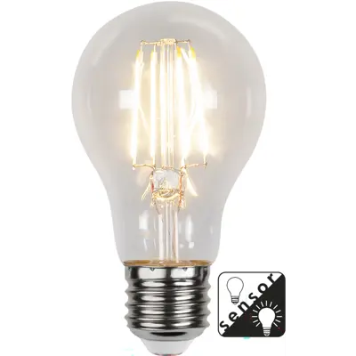 Lyspære LED A60 E27 klar sensor 4.2W 