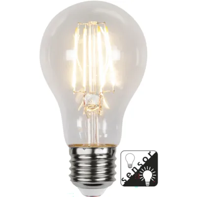 Lyspære LED A60 E27 klar sensor 4.2W 