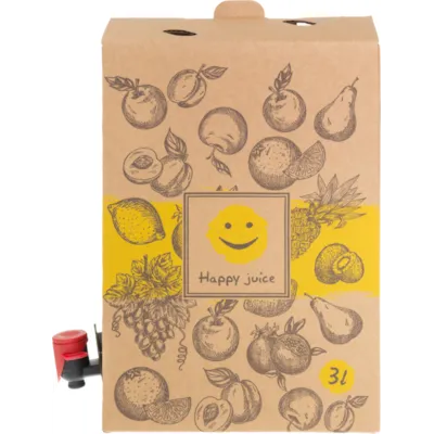 Bag in box pose med kran og kartongboks 4 stk 3 L, bilde 2