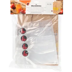 Bag in box pose med kran og kartongboks 4 stk 3 L