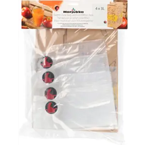 Bag in box pose med kran og kartongboks 4 stk 3 L