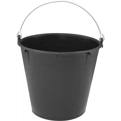 Bøtte svart 7 L