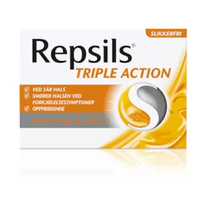 Halstablett honning og sitron 24 stk