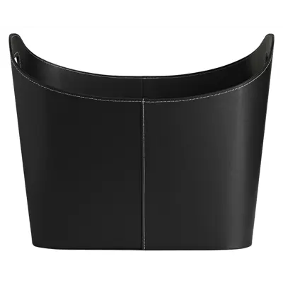 Vedkurv imitert skinn 50x48x38 cm