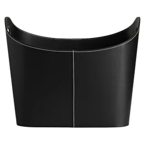 Vedkurv imitert skinn 50x48x38 cm