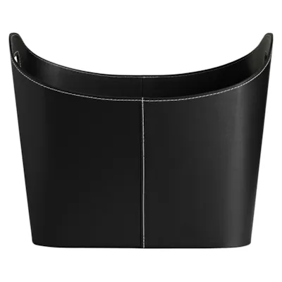 Vedkurv imitert skinn 50x48x38 cm