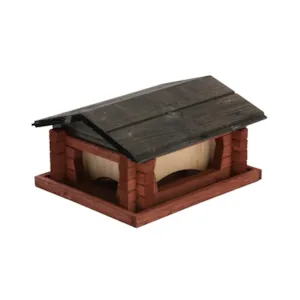 Fuglemater i laftet stil rød/sort