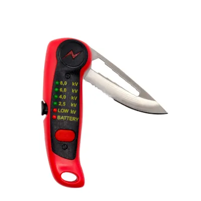 Gjerdetester med kniv