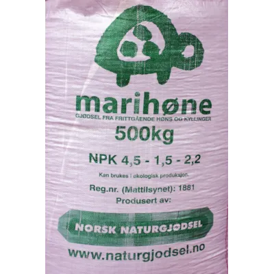 Marihøne NPK 4-1-2, organisk gjødsel