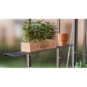 Aluminiumshylle for drivhus