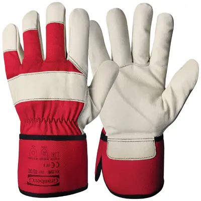 Arbeidshansker vinter rød