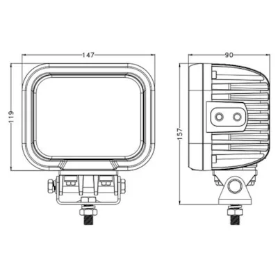 Arbeidslys DT Flood LED 90 W, bilde 2