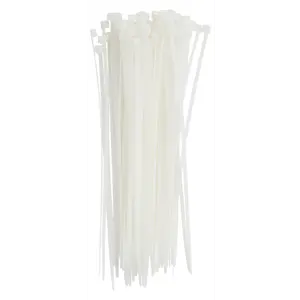 Kabelstrips 3,6 x 200 mm 75 stk. hvit