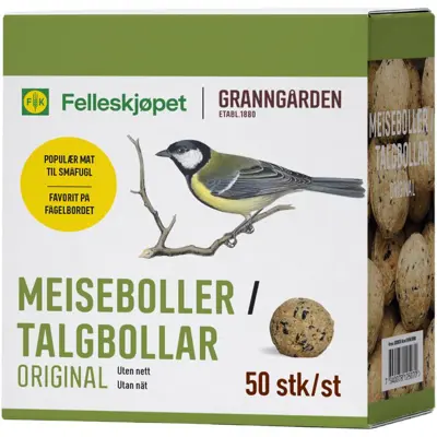 Meisebolle eske 50 stk