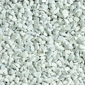 Dekorstein marmor hvit kantet 10 kg