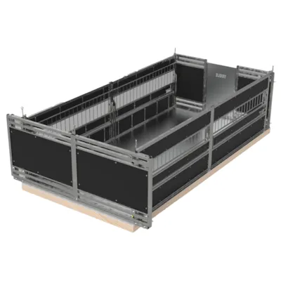 Fôrkasse 2 m for sau med 2 stk luker