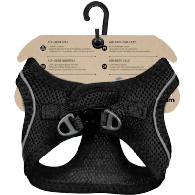 Hundesele Air Mesh svart, bilde 2