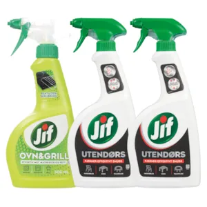 Kit med 1 ovn og grillspray og 2 utendørspray