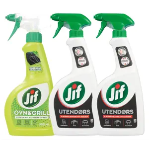 Kit med 1 ovn og grillspray og 2 utendørspray