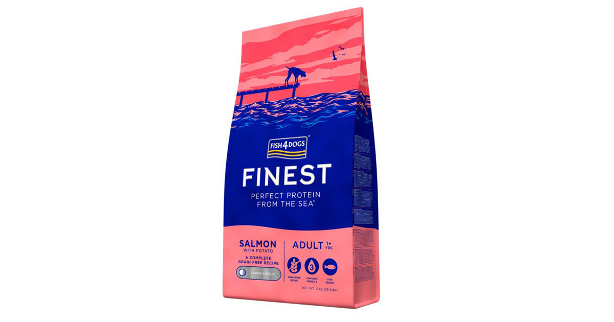Hundefôr Finest Adult Salmon L 12 kg | Fish4Dogs | Felleskjøpet