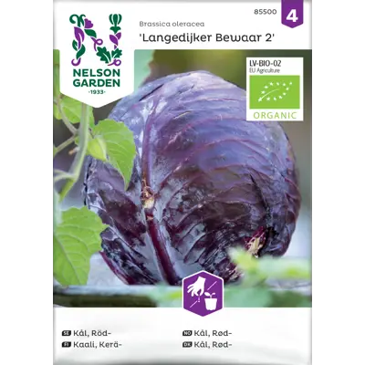 Frø rødkål Langedijker Bewaar 2 økologisk