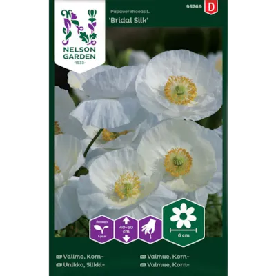 Frø kornvalmue Bridal Silk, bilde 2