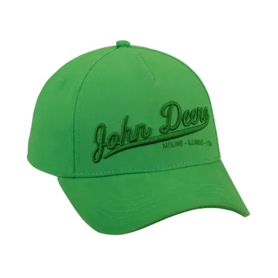 Caps grønn med brodering