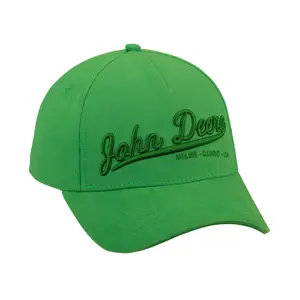 Caps grønn med brodering