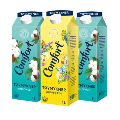 Tøymykner kit 2 Ren Bomull og 1 Sommerfrisk