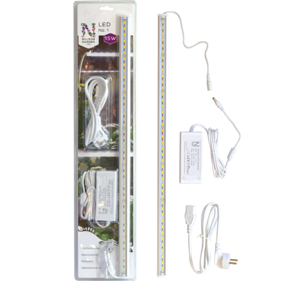 Plantelys LED 15W med adapter