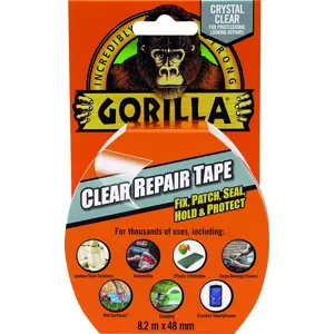 Reparasjonstape klar 48 mm x 8,2 m