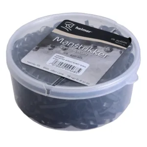 Manstrikk svart 450 stk