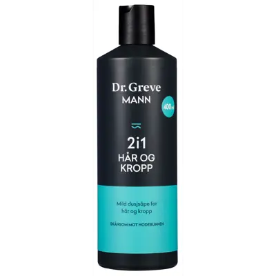 Mann 2i1 hår og kropp 400 ml