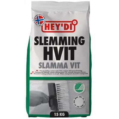 Slemming hvit 15 kg