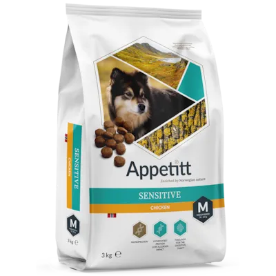 Hundefôr Sensitive Chicken Medium Breed 3 kg