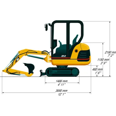 Minigraver CAT 301.8, bilde 9