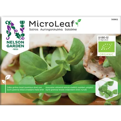 Frø solsikke MicroLeaf økologisk