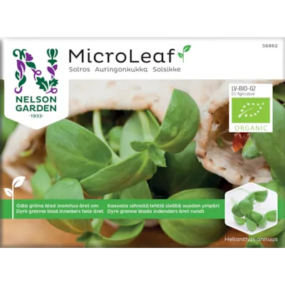 Frø solsikke MicroLeaf økologisk