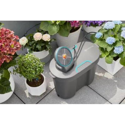 Solcelledrevet vanningssett AquaBloom med vannbeholder, bilde 4