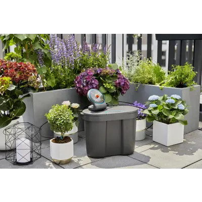 Solcelledrevet vanningssett AquaBloom med vannbeholder, bilde 5