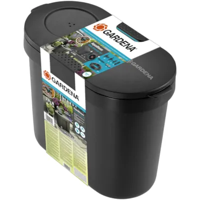 Solcelledrevet vanningssett AquaBloom med vannbeholder