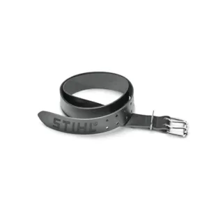 Skinnbelte lær svart 4x125 cm