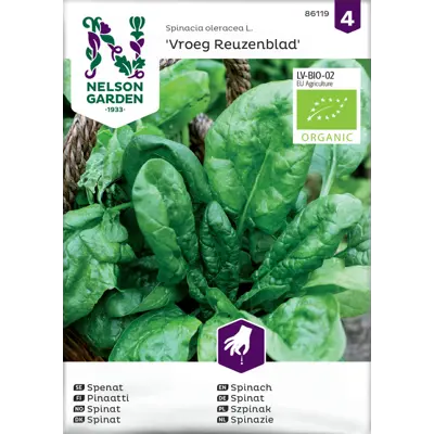 Frø spinat Vroeg Reuzenblad økologisk