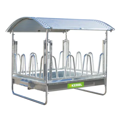 Fôrhekk for storfe med tak