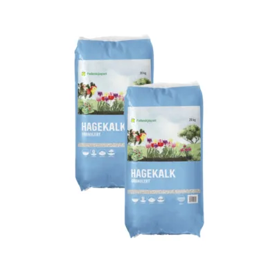 Hagekalk granulert 20 kg - 2 pk